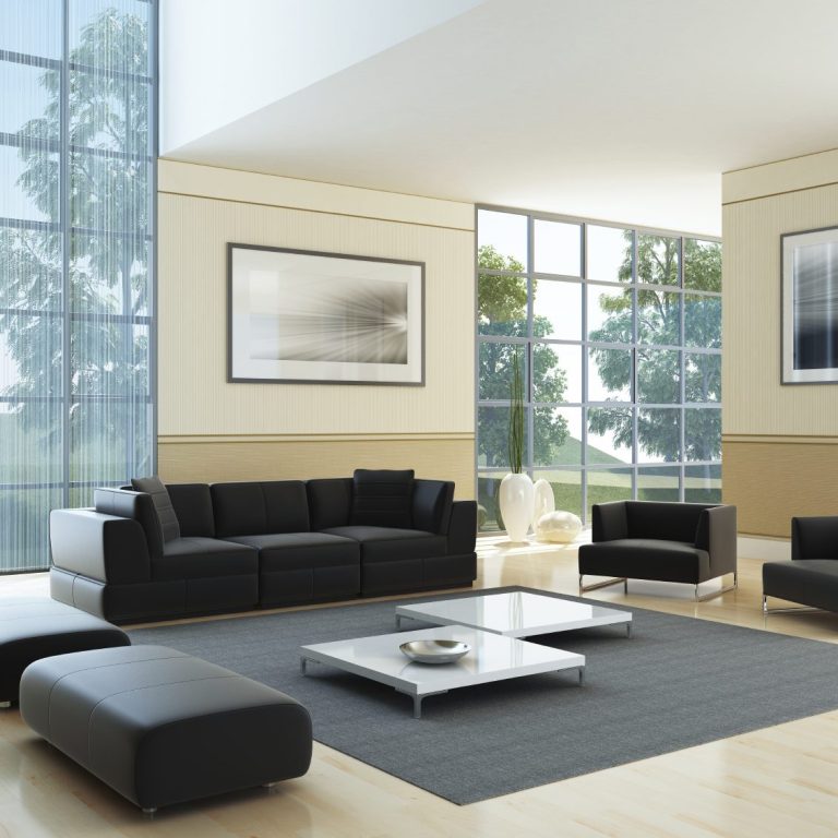 Outdoor lounge area with pool at a private Marbella residence